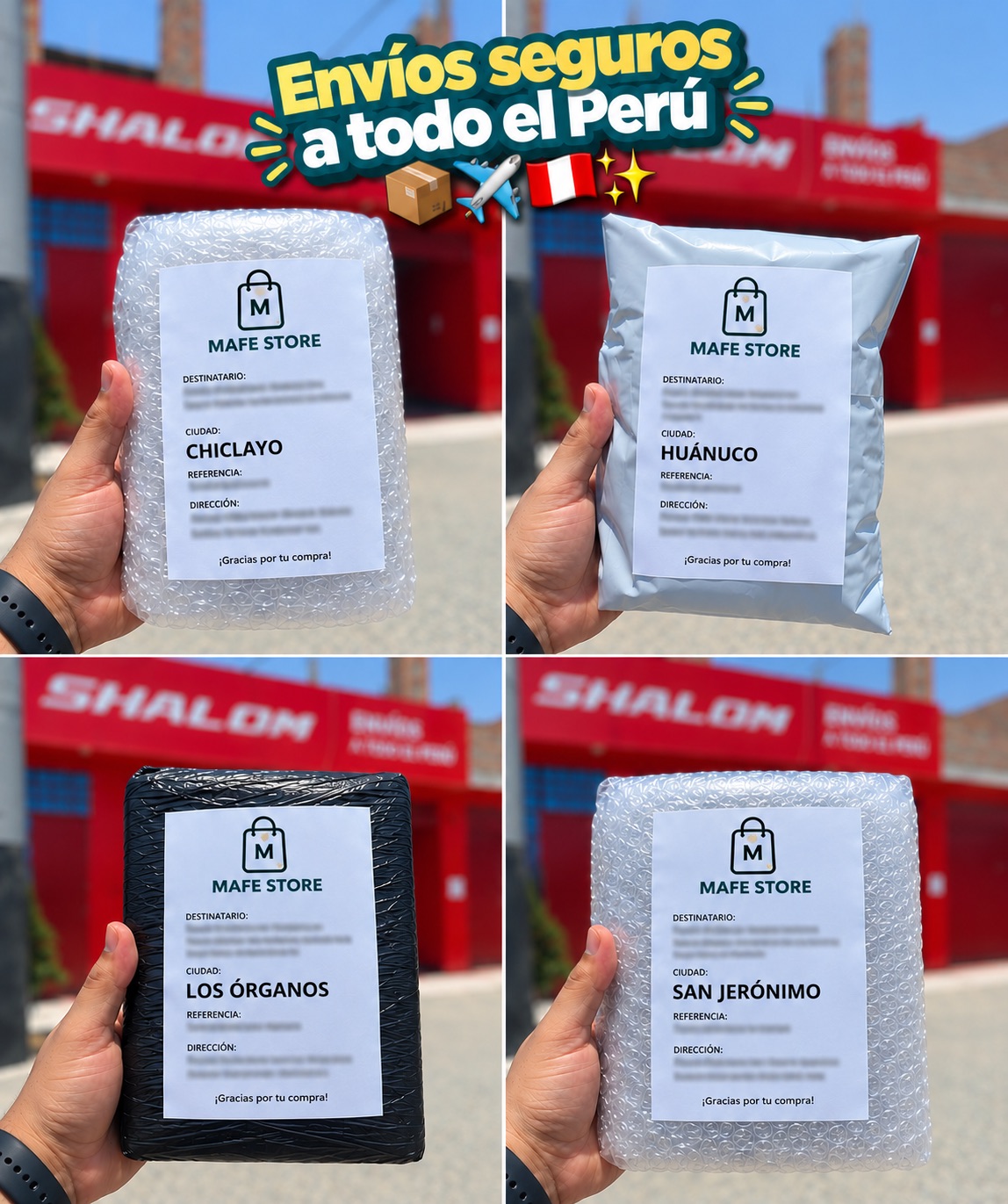 Pedido preparado por Mafe Store
