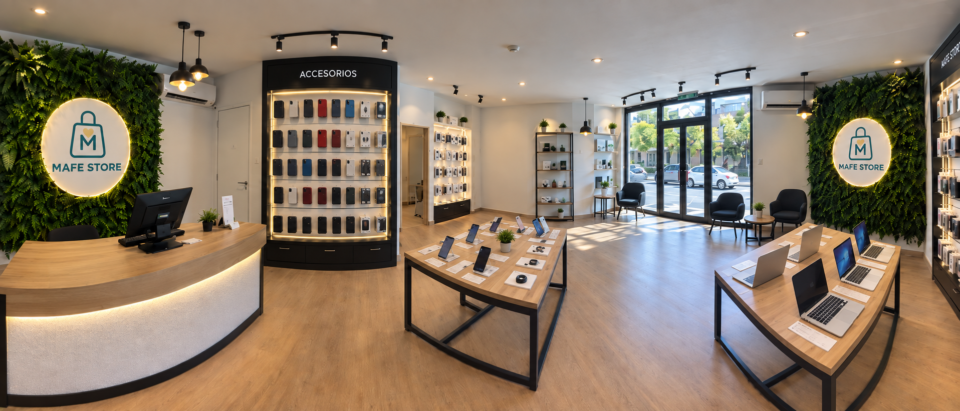 Interior de la tienda física Mafe Store
